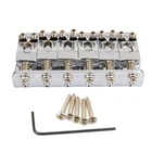 65mm 6 Saddle Hardtail Guitar Bridge Top Load Fixed Bridge