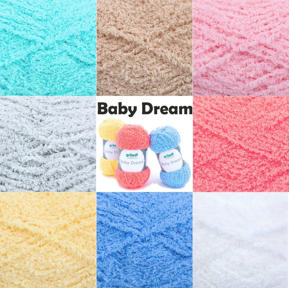 Gründl Baby Dream flauschiges weiches anschmiegsames Garn 50 g / 136 m