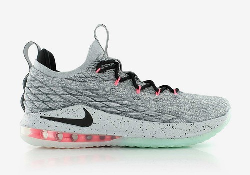 Nike Lebron XV 15 Low Melon Cool Grey Black AO1755-005 SZ 9.5 Basketball Shoes - Picture 2 of 12