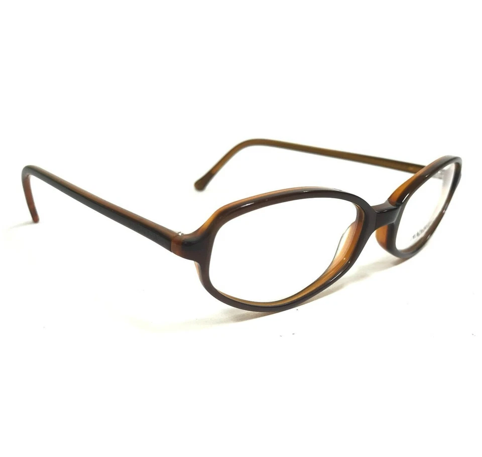 Monturas de gafas Anne Klein 8015 K5136 marrón ovaladas ojo de gato borde completo 50-18-130 Foto 2 de 4