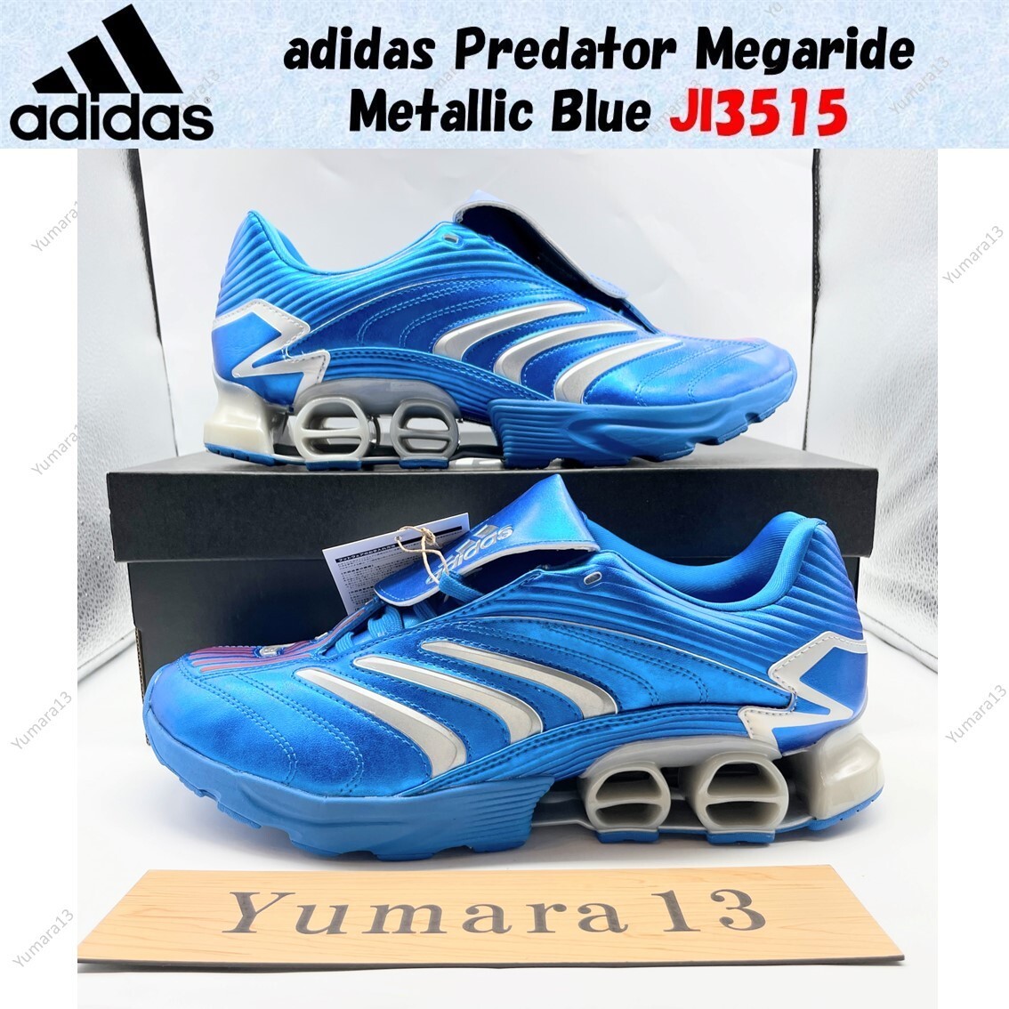 adidas Predator Megaride Metallic Blue JI3515 Men's Size | eBay