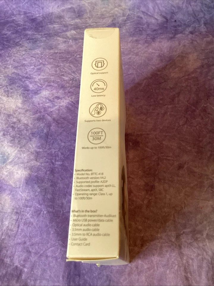 AVANTREE AUDIKAST BLUETOOTH  TRANSMITTER - NEW IN BOX - Image 4 of 4