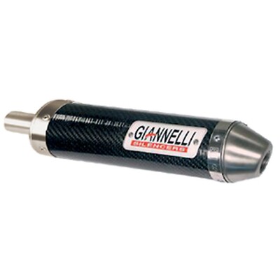 GIANNELLI Auspuff Endtopf Universal Carbon rund konische Endkappe Anschluss 30mm