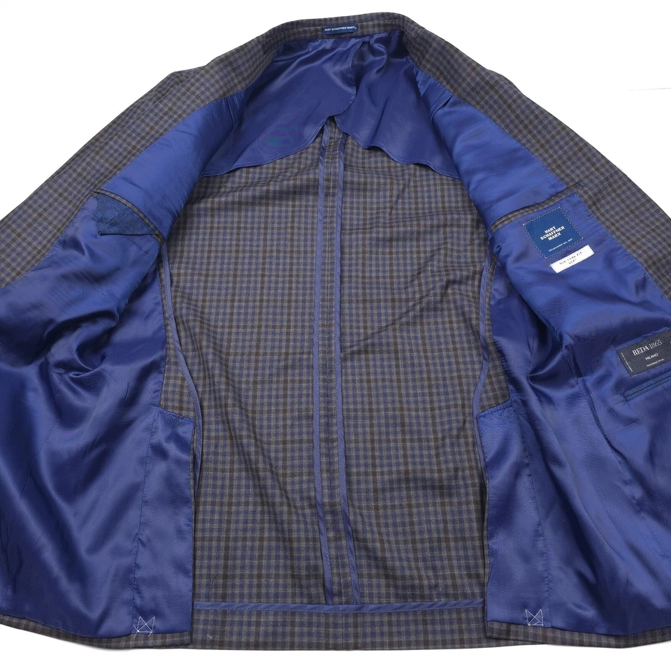 $645 Hart Schaffner Marx District Check Abrigo Deportivo Blazer Chaqueta Para Hombres Talla 44L Foto 3 de 4