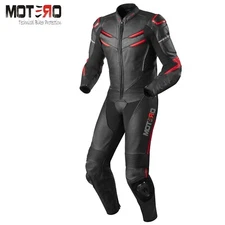 MOTERO's MOTORCYCLE MOTORBIKE ARMOUR PROTECTION RACING 1 PIECE LEATHER SUIT