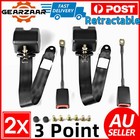 <!--F#f_0-->Universal Safety 2 Sets 3 Point Retractable Seat Belt Truck Strap Seatbelt 3M AU<!--F/-->