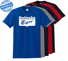 New Onitsuka Tiger ASICS Logo T-Shirt Funny Made In USA  S - 5XL