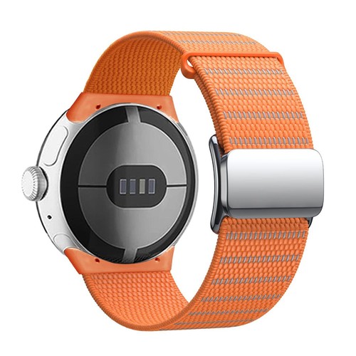 Für Google Pixel Watch 3 45mm / 3 2 1 41mm Design Magnetverschluss Nylon Armband - 第 6/7 張圖片