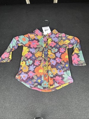 Finding Foxtale Flower Power Blouse Size 4 Colorful Soft Hippie $29 NWT