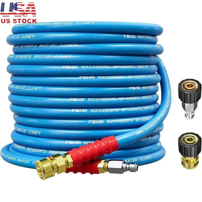 #ad #ad Pressure Washer Hose 3 8 Inch Heavy Duty 16000 PSI Kink Resistant Durable New $35.25