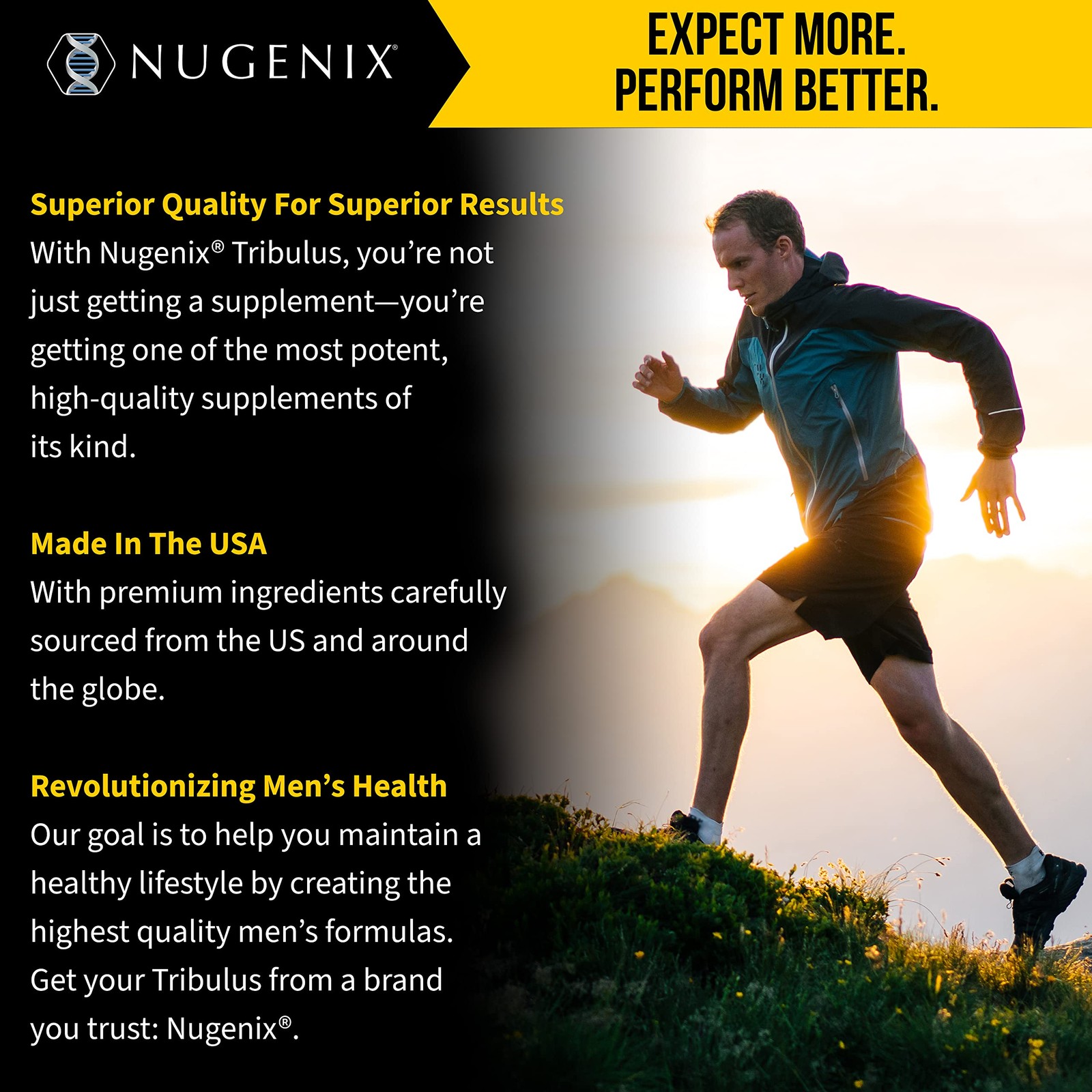 Nugenix Essentials Tribulus Terrestris for Men Extract - 60 Count (Pack of 1)  thumbnail 5