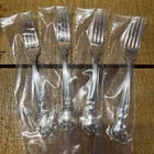 Set Of 4 Gorham “Chantilly” Sterling Silver “P” Place Forks (7 1/2”) No Monogram