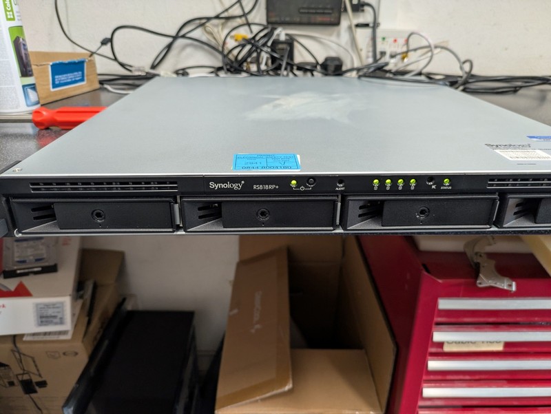 Synology RackStation RS812RP+ 4 Bay NAS Server TESTED 100%