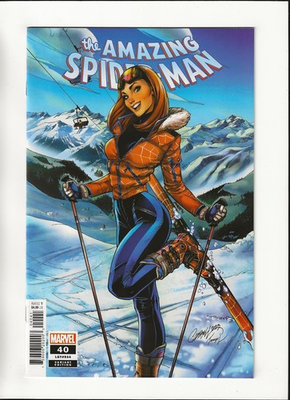 #ad Amazing Spider Man #40 Mary Jane J Scott Campbell Ski Chalet Cover 2023 NM $7.95