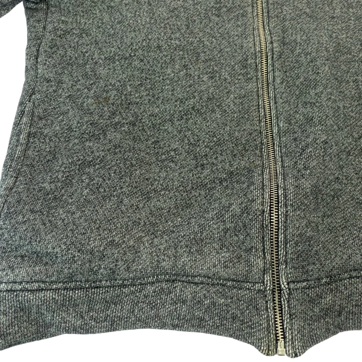 Alexander Wang Felpa con Cappuccio Zip Grigio ArgentoCotone Hardware