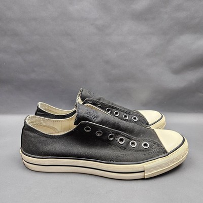 Converse John Varvatos Slip-On Chuck Taylor Shoes Mens 7.5 Low Black Sneakers