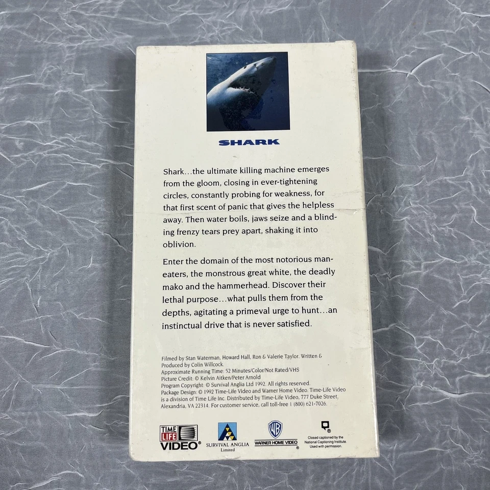 Predators of the Wild Shark VHS 1992 Documentary Original Release Time-Life - Image 2 of 2