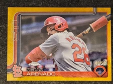 Nolan Arenado Cardinals 2025 Topps Logofractor #14 GOLD Image Variation SP /50!!