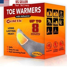 Air Activated Toe Warmers Long Lasting Heat Outdoor Skiing Camping 10 Pairs