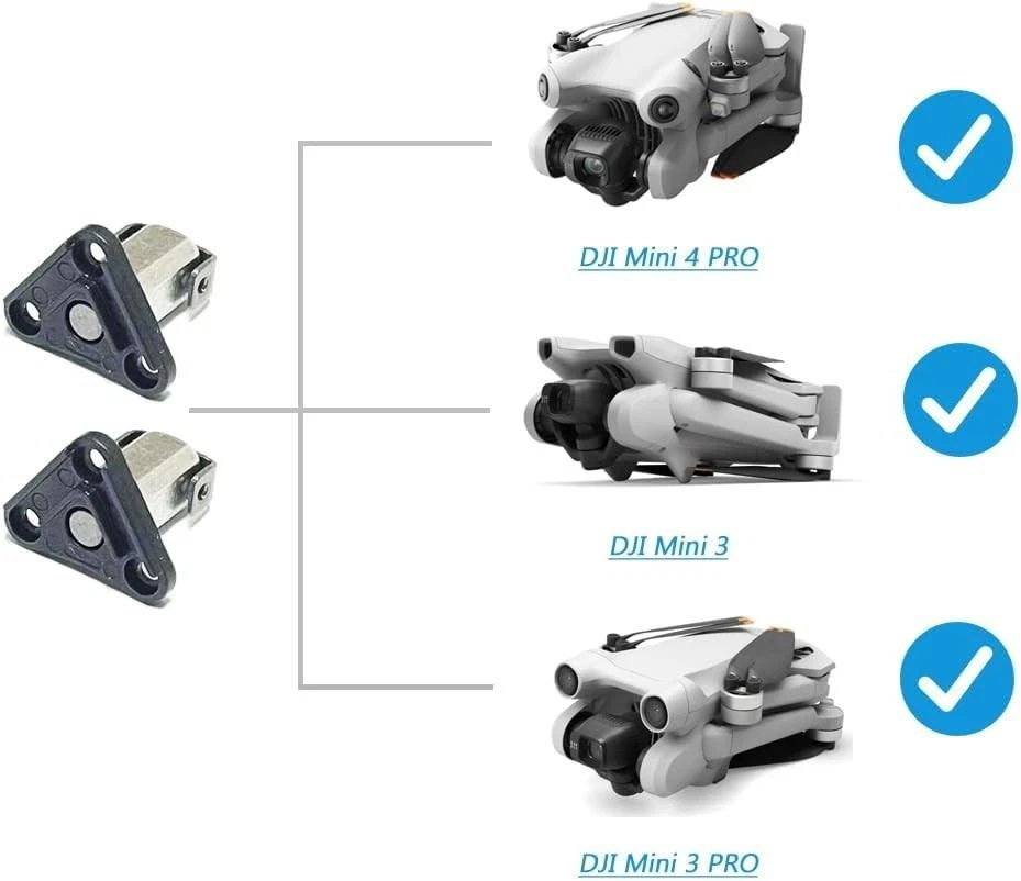 2 piezas Bisagras Pivotantes Originales para DJI Mini 4 Pro/Mini 3 Brazo Delantero Giratorio... Foto 2 de 4