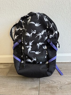 Burton Prospect Backpack Purple Geometric Laptop Padded Daypack Retired HTF