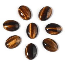 Cabochon Natural Stone Tiger's Eye 10pcs for Jewelry Making