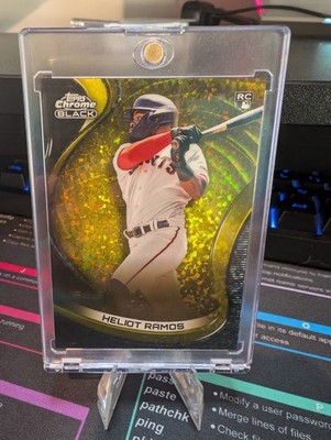 2022 Topps Chrome Black - Heliot Ramos  (RC) Gold Refractor /50 Giants     