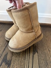 UGG CLASSIC KIDS WATERPROOF SHORT BOOT Size 7c Toddler Chestnut