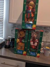 VTG Disney Telco Motion Winnie The Pooh, Tigger & Christmas Animated Display Lot