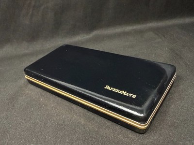 Vintage Paper Mate Profile 2-Pen Set - Gold & Black Double Heart - Made in USA