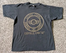 Vintage 1992 Second Chance Memorial Day Campout Shirt Screen Stars USA XL SS