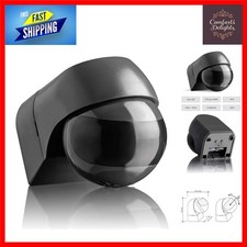 Enhance Security with Anthracite PIR Sensor - Wall Mounted, 12m Detection