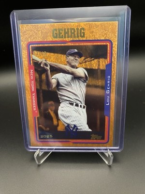 Topps Archives 2025 Lou Gehrig #226 New York Yankees Parallel/Variety 03/15