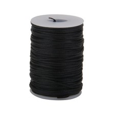 Black Leathercraft Flat Thread Line 1.2mm 65m for Leather Sewing 1Pc Line