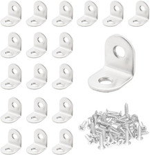 20 Pezzi Staffe Angolari 90 Gradi 20 X 20 Mm in Acciaio Inossidabile Staffa Ango