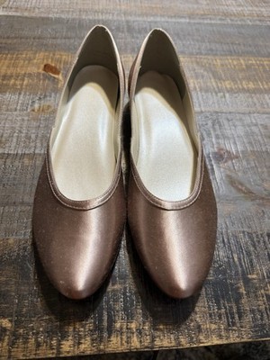 David s Bridal Satin Points Ballet Flats Size 9 Women s