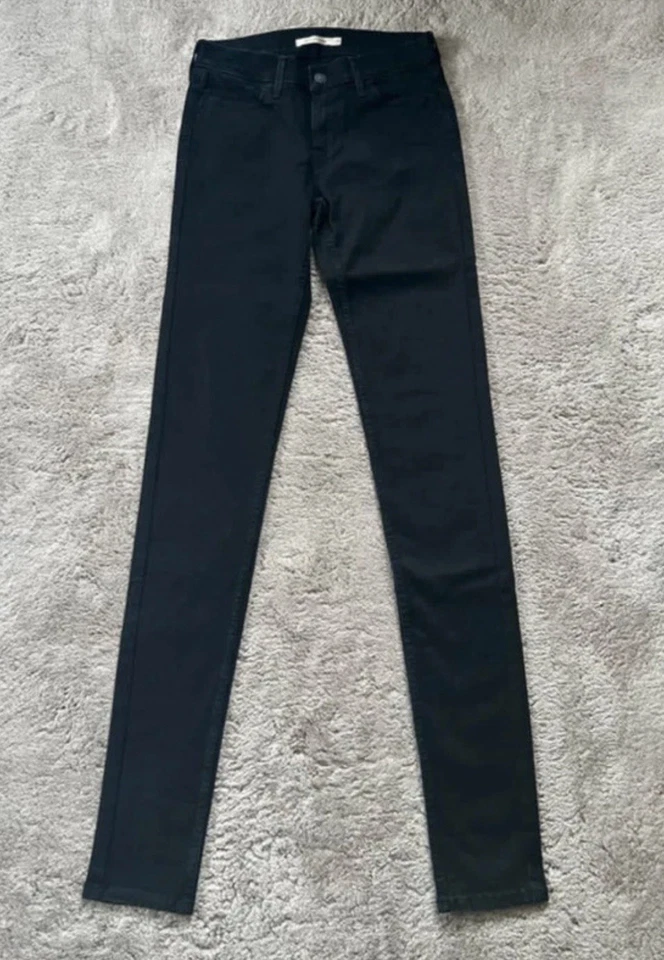Levi's 710 Super Skinny jean femme noir stretch denim W28 L36 5 poches (36) - Photo 3/4