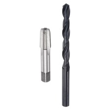 1/8-27 NPT Thread Tap 21/64" Drill Bit Tapping Threading Tap and Drill Bit Set