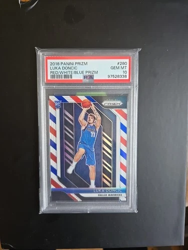 2018-19 Panini Prizm - Luka Dončić #280 Red White & Blue Prizm (RC)