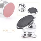 360 Degree Mount Magnetic GPS Cell Phone Holder Tablet Silver Universal Car