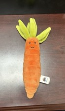 Jellycat London Vivacious Carrot Plush Stuffed Vegetable