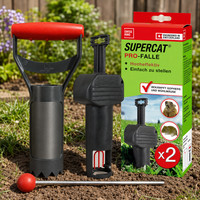 Swissinno PRO Supercat 2X WüHlmausfalle + ZubehöRset Giftfrei Garten Schlagfalle