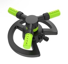 Rotating Lawn Sprinkler – 3 Arm Outdoor Garden Watering for Grass & Flowers