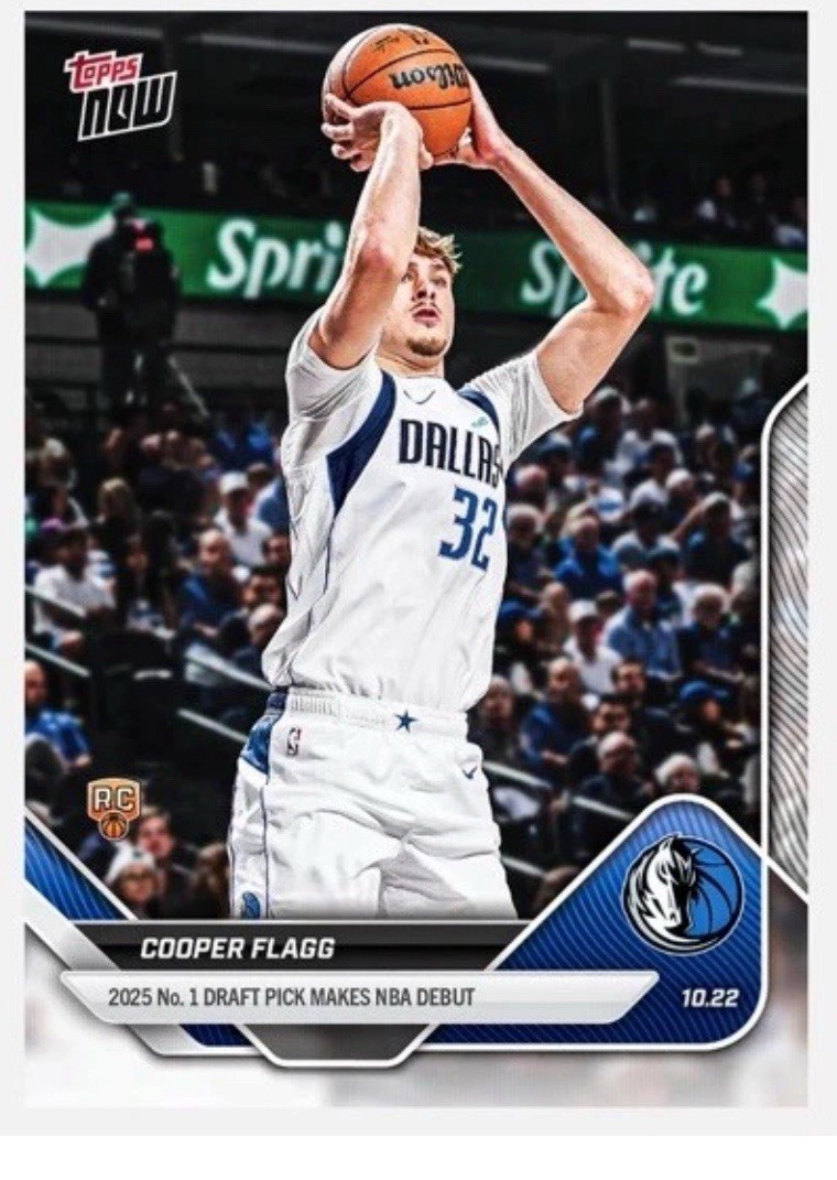 COOPER FLAGG -  2025-26 Topps NOW #6 - NBA Debut ~ ROOKIE