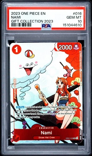 One Piece Nami Gift Collection 2023 OP01-016 PSA 10 Gem Mint