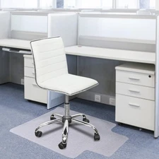 2x Floor Mat 36"x 48" Carpet Protector Rug PVC Plastic Computer Desk Chair