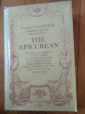 THE EPICUREAN Charles Ranhofer 1971 Vintage Hardcover Recipes Cookbook 