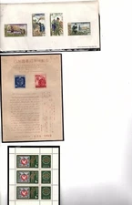 Stamp Collection 15 World wide Mini-sheets and stamp strips  and blocks (mb24