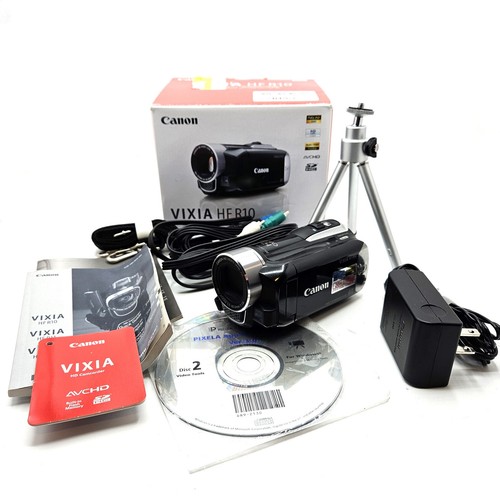 Canon Vixia HF R10 8GB Memory HD Digital Camcorder IN BOX 8GB SD card EXTRAS