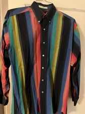 Vintage Men’s Perry Ellis Multi-Color Shirt